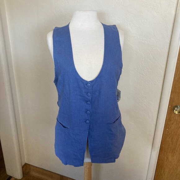 Free People Millie Vest in Denim - Picture 1 of 6